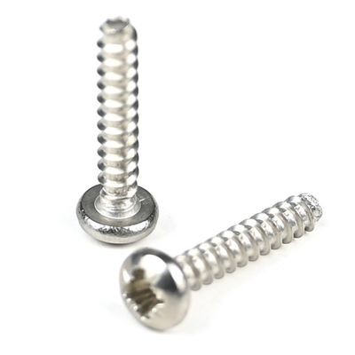 Tornos de autoapertura de acero inoxidable M3.5x18mm con accionamiento de Pozidriv y acabado plano