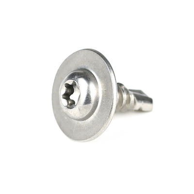 Aplicaciones eléctricas Torx de acero inoxidable, tornillo de perforación automática con lavaca de cabeza redonda