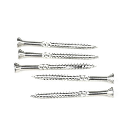 Tipo chino 17 Tornillas para lavadora de cubierta Torsión plana Torsión de acero inoxidable tornillo de madera