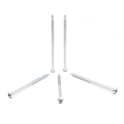 St6.3*125mm Bimetal Galvanizado cabeza de la cacerola Torx tornillos de auto-perforación soporte personalizado