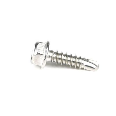 Vírculos de autoperforación de cabeza hexagonal de acero inoxidable con prueba 100% QC para estructuras de acero