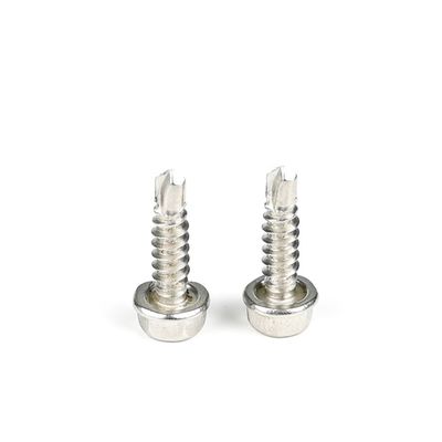 Vírculos de autoperforación de cabeza hexagonal de acero inoxidable con prueba 100% QC para estructuras de acero