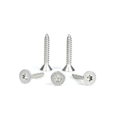 Acero inoxidable métrico ST4.8 * 30mm Torsa plana de cabeza de auto-apertura tornillos Sus316 Punto afilado de auto-perforación tornillo de auto-apertura