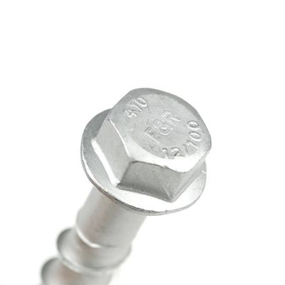 Zinc de gran diámetro de la brida Hex cabeza de acero inoxidable de hormigón tornillo de perno ancla para el túnel placa decorativa