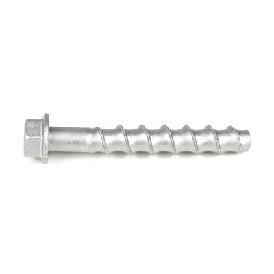 Zinc de gran diámetro de la brida Hex cabeza de acero inoxidable de hormigón tornillo de perno ancla para el túnel placa decorativa