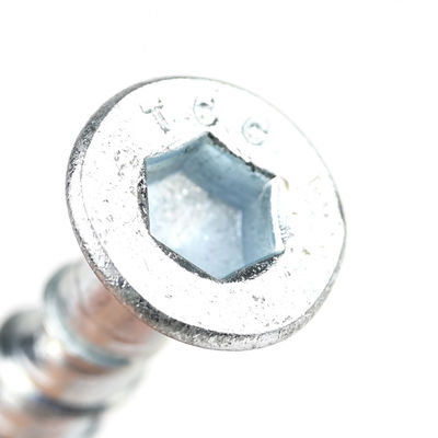 Cerrojo de anclaje de hormigón tornillo de acero al carbono M8 X50mm de encabezado hexagonal de toma plana tornillos de hormigón