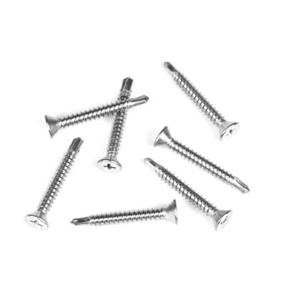 Instalación con tornillos de perforación automática con cabeza plana de acero inoxidable Phillips Countersunk