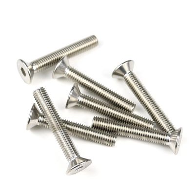 Parafusos para máquinas planas de acero inoxidable DIN 7991 parafusos hexagonal con soporte personalizado