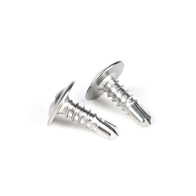 Cabeza de la oblea de Phillips Tornos de auto-perforación de acero inoxidable 410 M4.2x13mm GB estándar