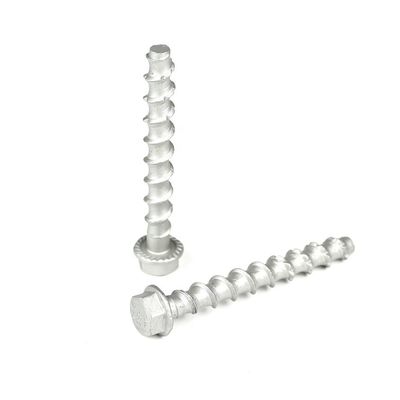 Cuidadosamente hecha M8x75mm Flange Hexagonal cabeza de hormigón tornillos de acero inoxidable 410