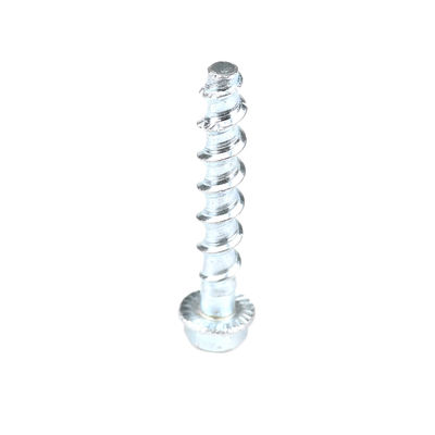 M8x60mm Tornos de hormigón con cabeza de brida HEX con acabado liso y material de acero al carbono