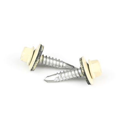 Sillón fijación de fijación tornillo bi-metálico tornillo de auto-perforación St5.5x25 para techo de azulejos de acero