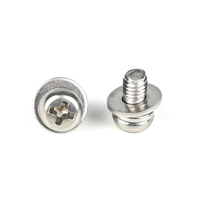 M4 X 8mm Tornos de la máquina Phillips para camas planas 100% QC probado y estándar ISO