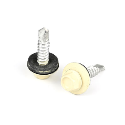 Instalación de acero inoxidable Hex Flange Autopista de tornillo bimetal con lavadora Epdm