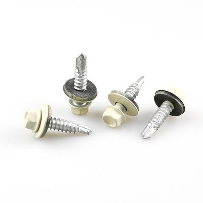 Instalación de acero inoxidable Hex Flange Autopista de tornillo bimetal con lavadora Epdm