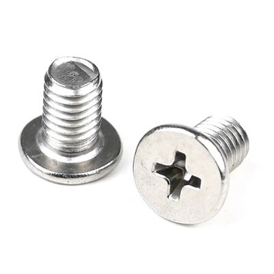 100% QC probado de acero inoxidable Flat Phillips M5 X 8mm tornillos de la máquina para el estante de productos básicos