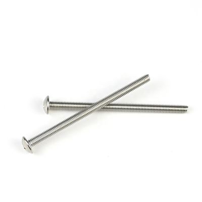 ISO estándar Zinc acabado M4 botón Phillips cabeza de máquina tornillo 65mm de acero inoxidable SS304