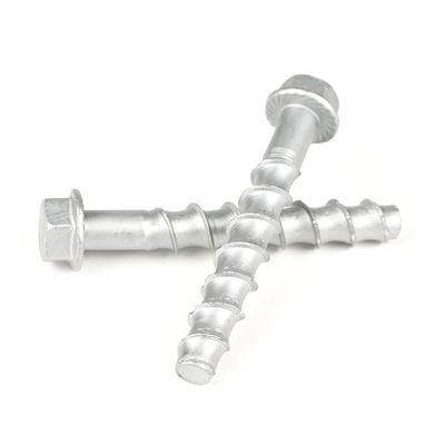 Hex Flange Drive Veros de hormigón de acero al carbono M12x100mm para aplicaciones de trabajo pesado
