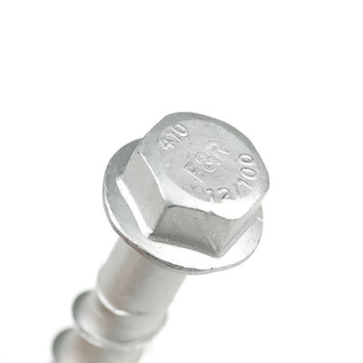 Hex Flange Drive Veros de hormigón de acero al carbono M12x100mm para aplicaciones de trabajo pesado