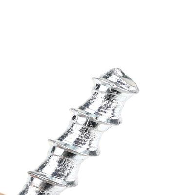Acero al carbono Zinc blanco Revestido con enchufe hexagonal Cabeza plana Auto-perforación albañilería tornillos de hormigón M8 50mm