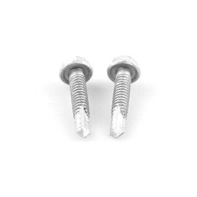 Círculos de perforación automática bi-metálicos con cabeza hexadecimal de brida DIN7504K personalizados 4.8x25mm estándar