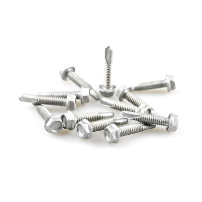 Círculos de perforación automática bi-metálicos con cabeza hexadecimal de brida DIN7504K personalizados 4.8x25mm estándar