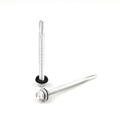 Grúas de auto-perforación de acero inoxidable bi-metálico de brida hexadecimal estándar GB 12x75 mm con EPDM