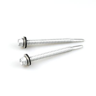 Grúas de auto-perforación de acero inoxidable bi-metálico de brida hexadecimal estándar GB 12x75 mm con EPDM