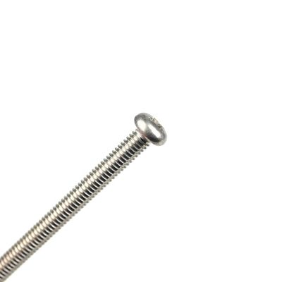 Acero inoxidable M4 x 10 mm Tornos Phillips para calentadores de agua solares con acabado plano
