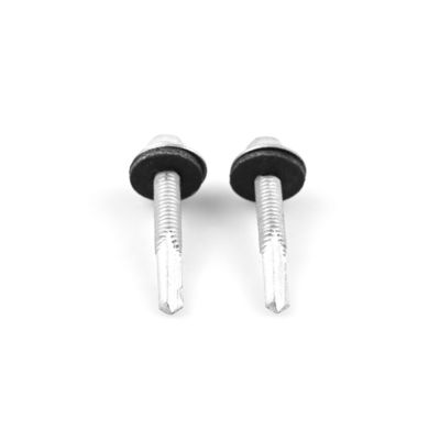 Raspert acabado de acero inoxidable de acero carbono Bi metal para el techo de tornillo con lavadora de caucho