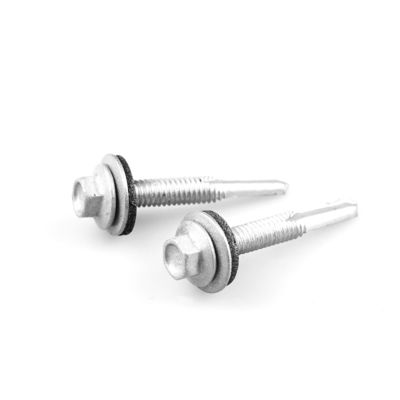 Hex Tek 5.5x38 Bi Metal DIN7504 Torsión de auto-perforación bimetal con lavadora EPDM