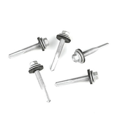Hex Tek 5.5x38 Bi Metal DIN7504 Torsión de auto-perforación bimetal con lavadora EPDM