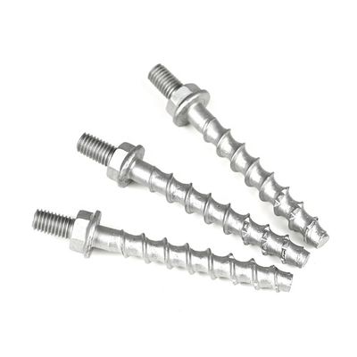 Zinc revestimiento antirrujo anclajes de doble cabeza tornillo de mampostería SS410 de acero inoxidable tornillo de hormigón