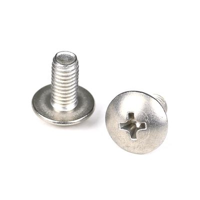 Tela de corte plano de la cabeza estilo de acero inoxidable truss de metal Phillips Cruz Recesse tornillo de máquina