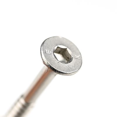 304 de acero inoxidable Hexagón de conexión de hardware de tornillo 75mm para la construcción de edificios de madera