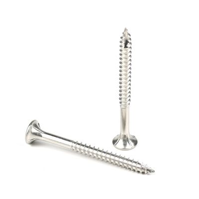 304 de acero inoxidable Hexagón de conexión de hardware de tornillo 75mm para la construcción de edificios de madera
