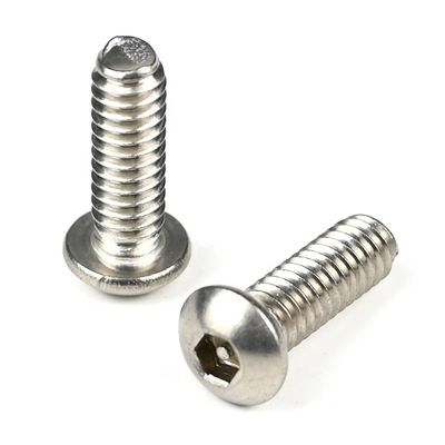 Acero inoxidable 304 cabeza de botón Allen resistente a la manipulación Hex tornillos de la máquina de hilo completo