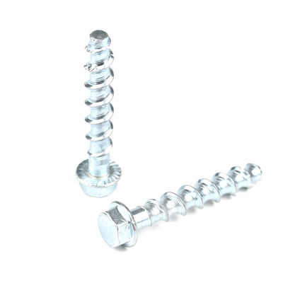 Finalización plana M8 tornillo hexadecimal de trabajo pesado autoapertura tornillos de hormigón pernos de anclaje de hormigón