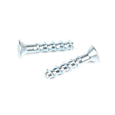 Enlaces hexagonales de zinc con cabeza plana Ancla de tornillo de hormigón Ancla de perforación automática M6 40 mm