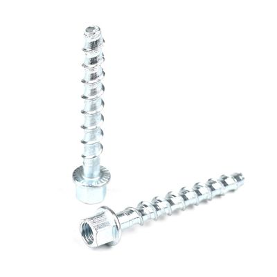 M8 de acero Hex cabeza de brida de hormigón vertical roscado para fijar el techo