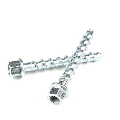 M8 de acero Hex cabeza de brida de hormigón vertical roscado para fijar el techo