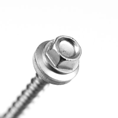 Finitura plana Hex cabeza Taiwan tornillo de hojalata SUS304 de acero inoxidable Estándar ISO