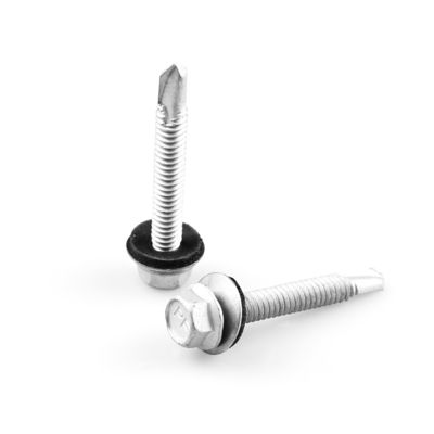 Fabricación de tornillos de auto-perforación automática de bi-metal con cabeza plana para una fácil instalación