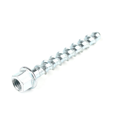 HEX Flange Zinc revestido de acero al carbono de hormigón de mampostería de tornillo anclajes para el sistema de techo