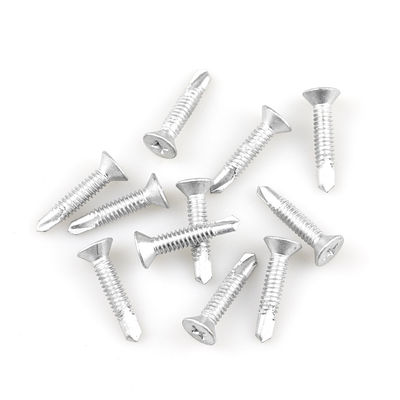Acero inoxidable 410 316 Bi-metal cabeza plana Phillips tornillo de auto-perforación ST4.8x25