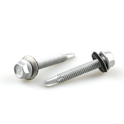 Bi Metal Hex Head Epdm para perforación con tornillo de acero inoxidable de acero al carbono Scm435