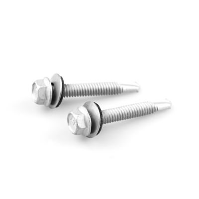 Bi Metal Hex Head Epdm para perforación con tornillo de acero inoxidable de acero al carbono Scm435
