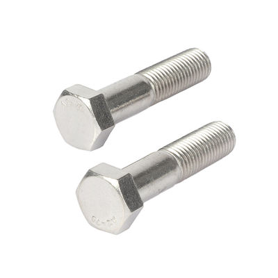 A2-70 Cerrojos de acero inoxidable M6*30 Din931 de rosca parcial