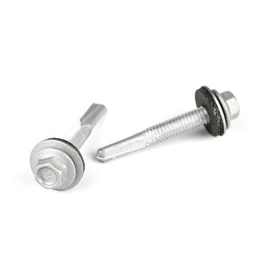 Parafusos de perforación Bimetálicos Ss304 DIN7504K Flange Hexagonal auto perforación de auto toque parafusos con lavadora Epdm