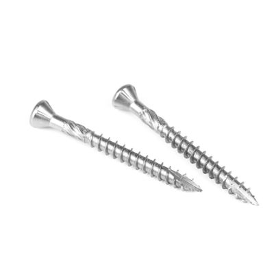 Venta directa de tornillos planos de placa de zinc negro para cubiertas de cabeza de torsión de tablero de astillas de madera